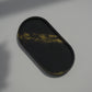 BLACK TRAY WITH GOLD GLITTER