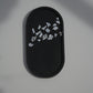 BLACK TRAY & SILVER FLAKES
