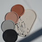 OVAL TRAY & SMALL COASTER SET